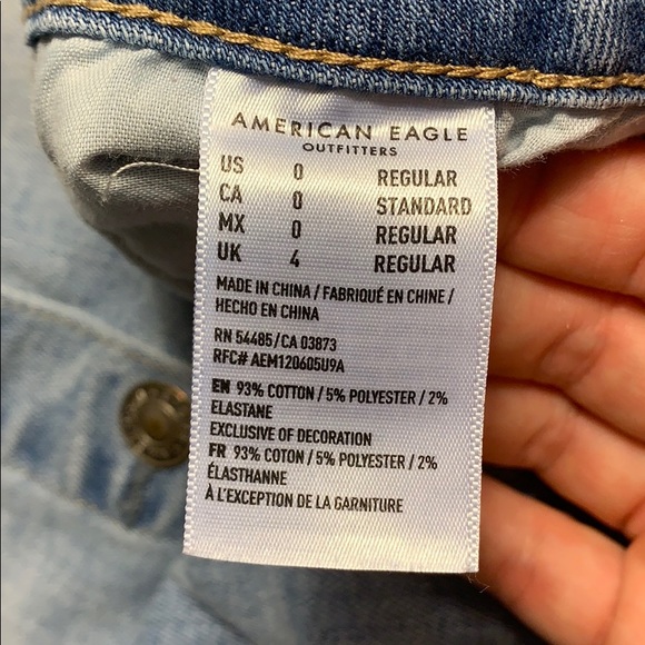 American Eagle denim button up jean skirt - Picture 3 of 5